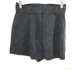 Aritzia Babaton High Waisted Shorts Black 100% Lyocell Size 2